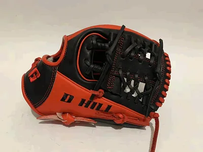 Custom Baseball Glove - Deep Orange Trapeze Outfielder